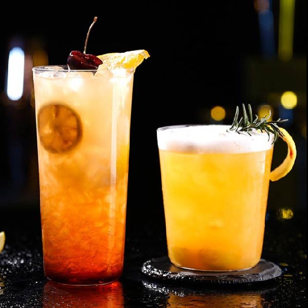 無鉛超薄玻璃杯 | 透明 | 高14 cm 玻璃 斜身中杯