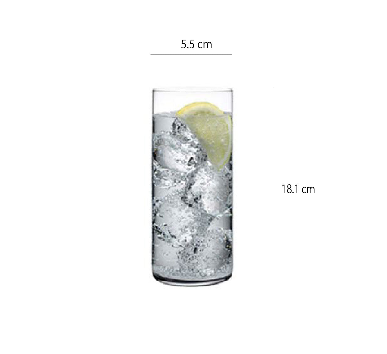 無鉛超薄玻璃杯 | 透明 | 高18.1 cm 玻璃 直身中杯