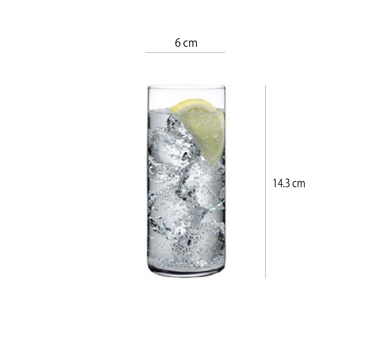 無鉛超薄玻璃杯 | 透明 | 高14.3 cm 玻璃 直身高杯