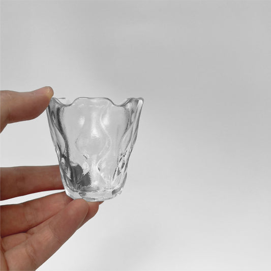 加厚玻璃小茶杯 | 水波 | 5.7 cm 玻璃 小杯
