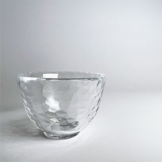 加厚玻璃小茶杯 | 捶目紋 | 6.5 cm 玻璃 小杯