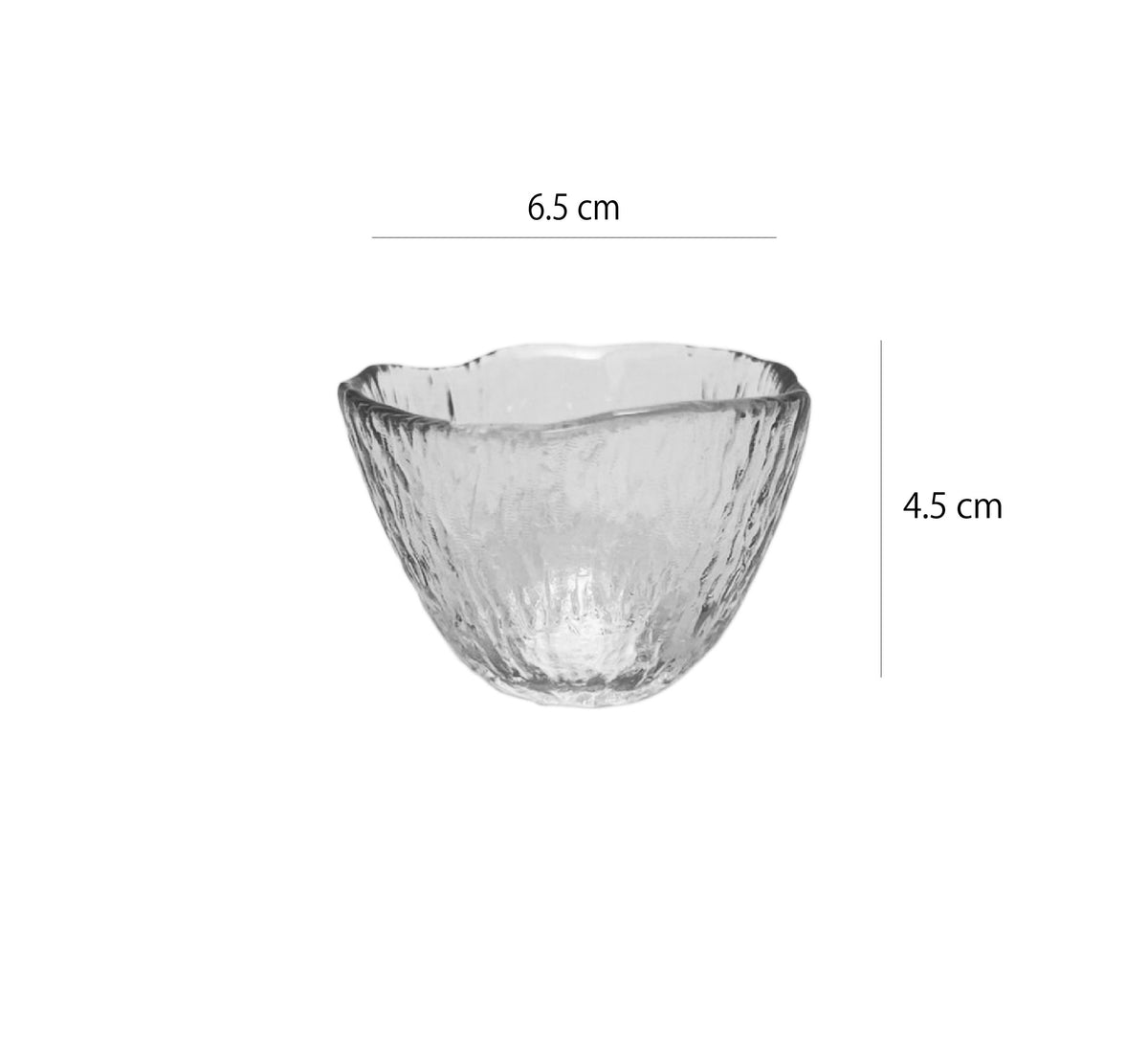 加厚玻璃小茶杯 | 荷邊 | 6.5 cm 玻璃 小杯 - 好生活實驗所