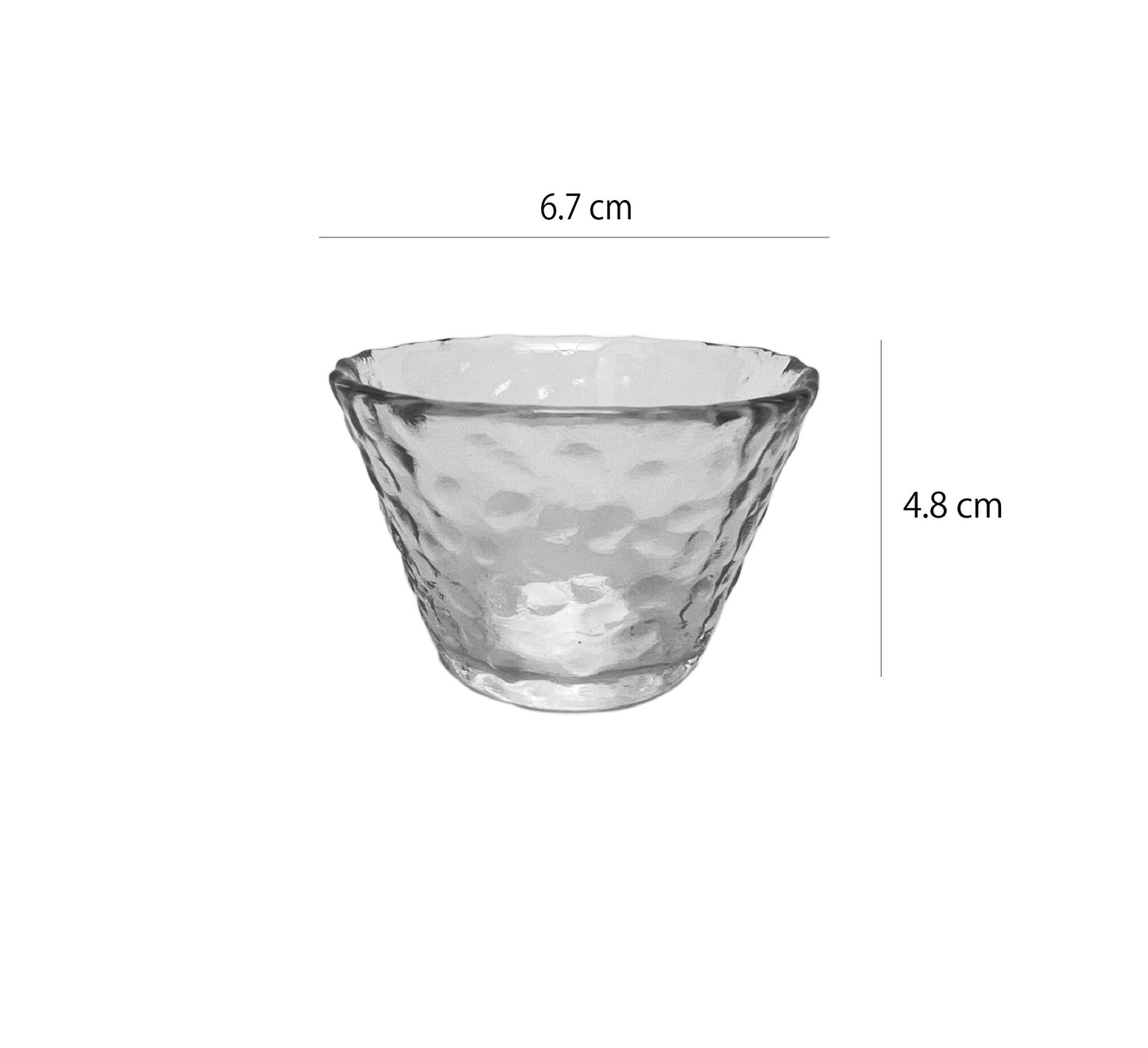 加厚玻璃小茶杯 | 水波 | 6.7 cm 玻璃 小杯 - 好生活實驗所