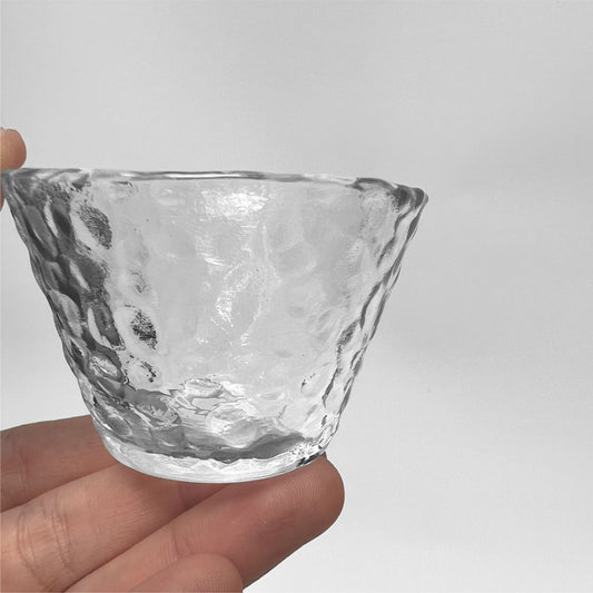 加厚玻璃小茶杯 | 水波 | 6.7 cm 玻璃 小杯