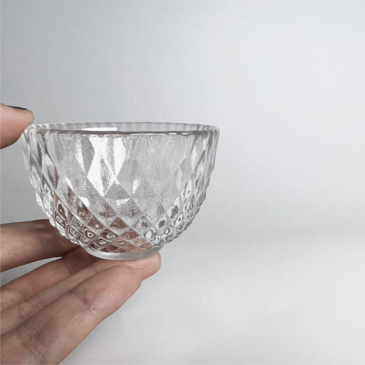 加厚玻璃茶杯 | 鑽紋 | 6.8 cm 玻璃 小杯