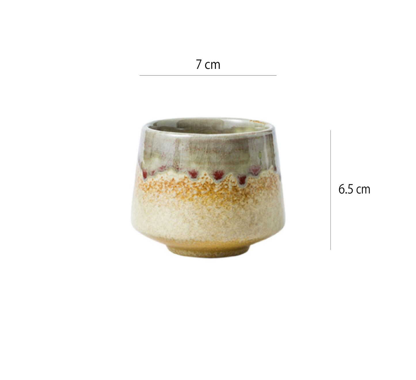 窯變咖啡杯 | 復古紅 | 高6.5 cm 陶瓷 將軍杯 - 好生活實驗所