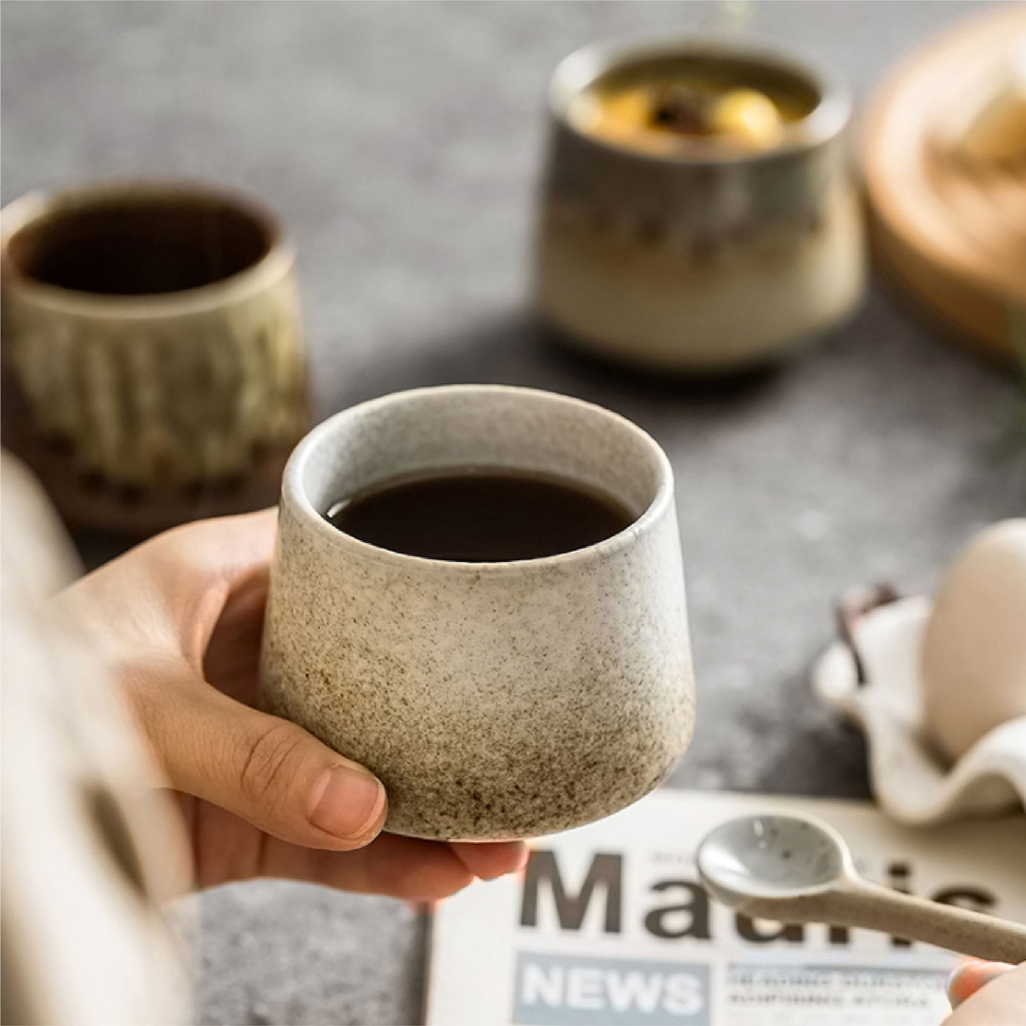 窯變咖啡杯 | 復古深藍 | 高6.5 cm 陶瓷 將軍杯 - 好生活實驗所
