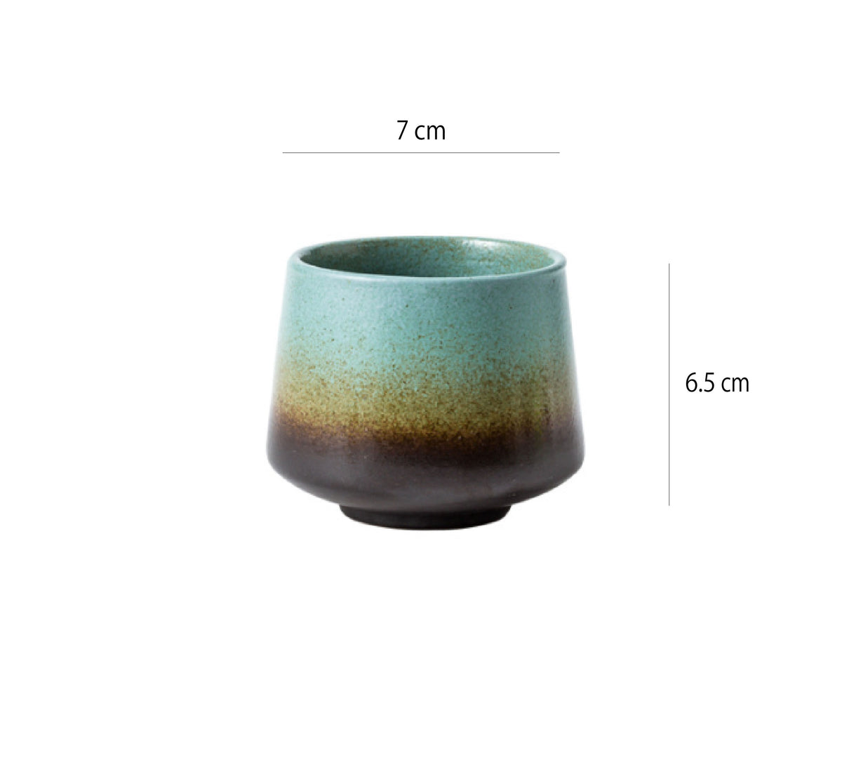 窯變咖啡杯 | 復古淺藍 | 高6.5 cm 陶瓷 將軍杯 - 好生活實驗所