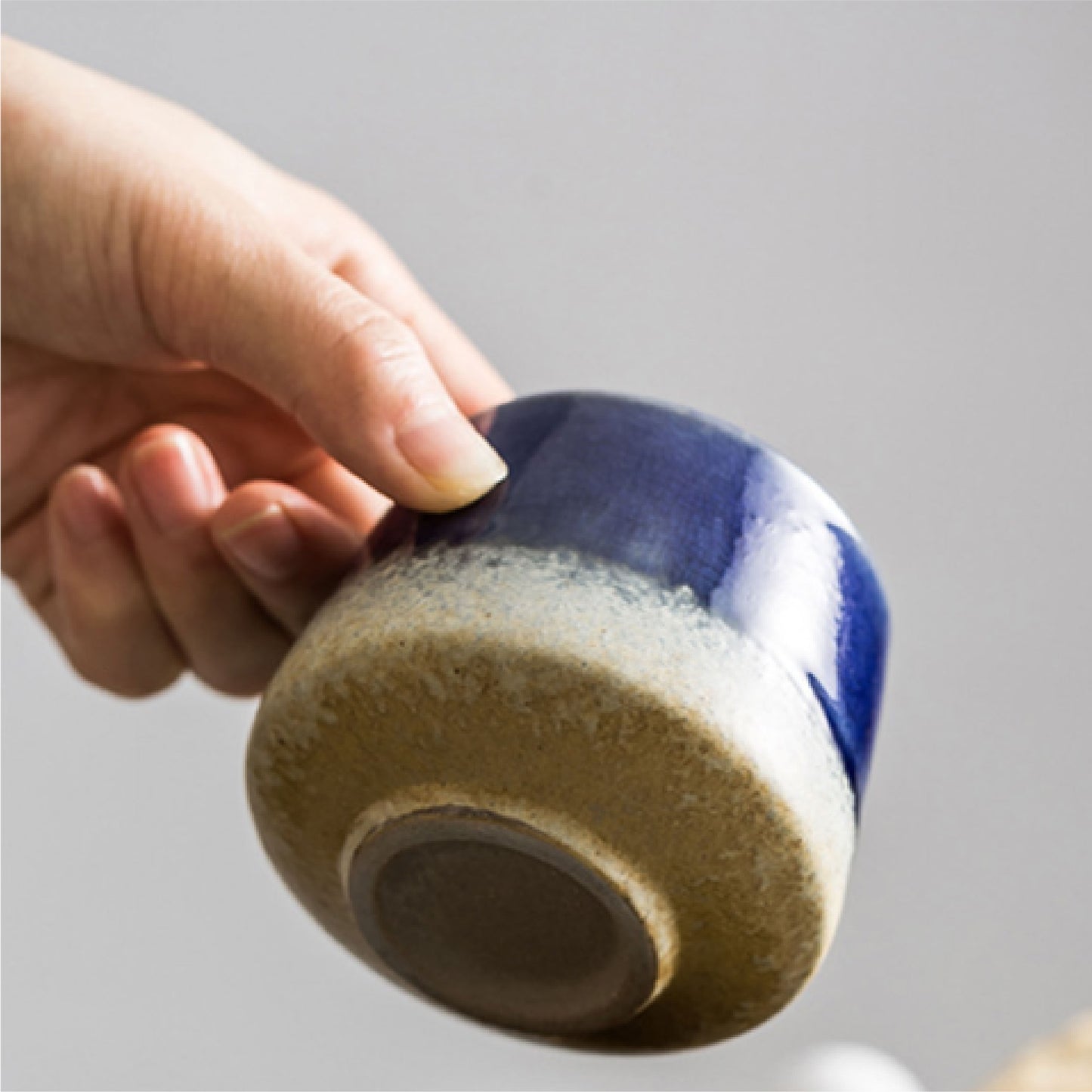 窯變咖啡杯 | 復古深藍 | 高6.5 cm 陶瓷 將軍杯