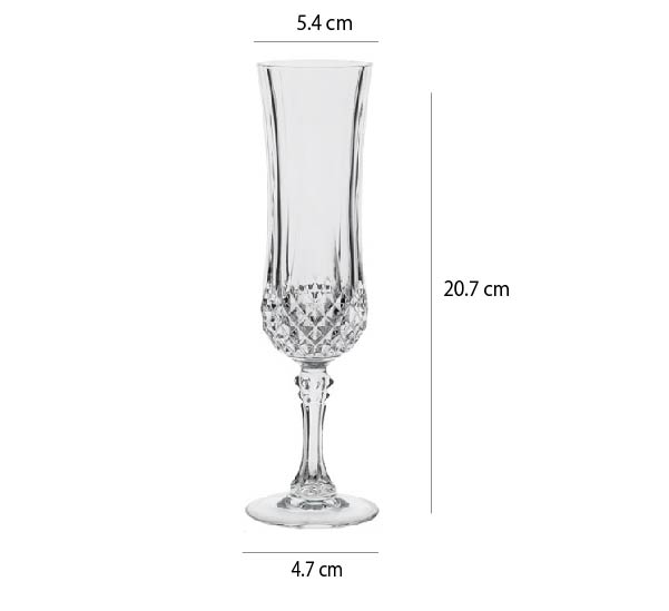 法國進口CDA酒杯 | 透明 | 高 20.7 cm 水晶玻璃 香檳杯 - 好生活實驗所