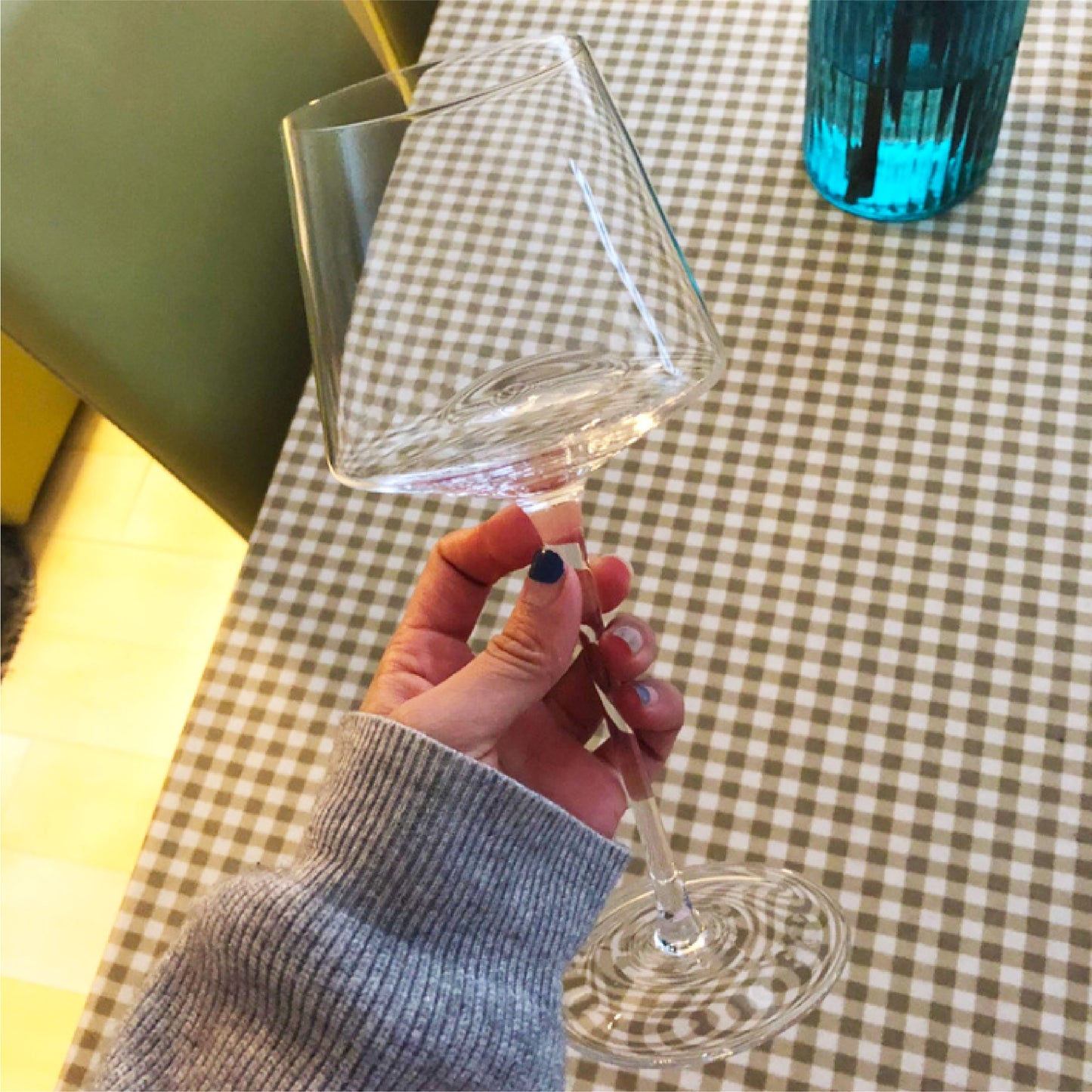 小號方形紅酒杯 | 透明 | 7 cm 玻璃 大葡萄酒杯 - 好生活實驗所