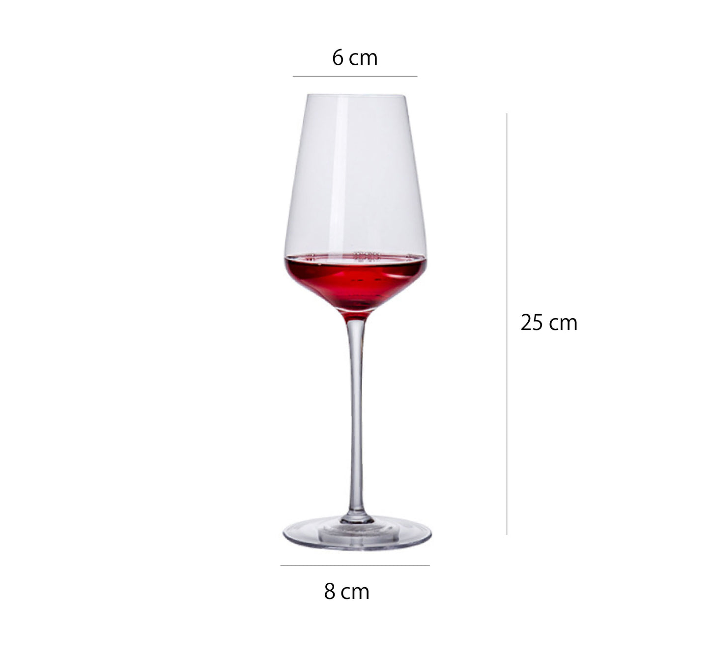 小號微醺紅酒杯 | 透明 | 5.5 cm 玻璃 大葡萄酒杯