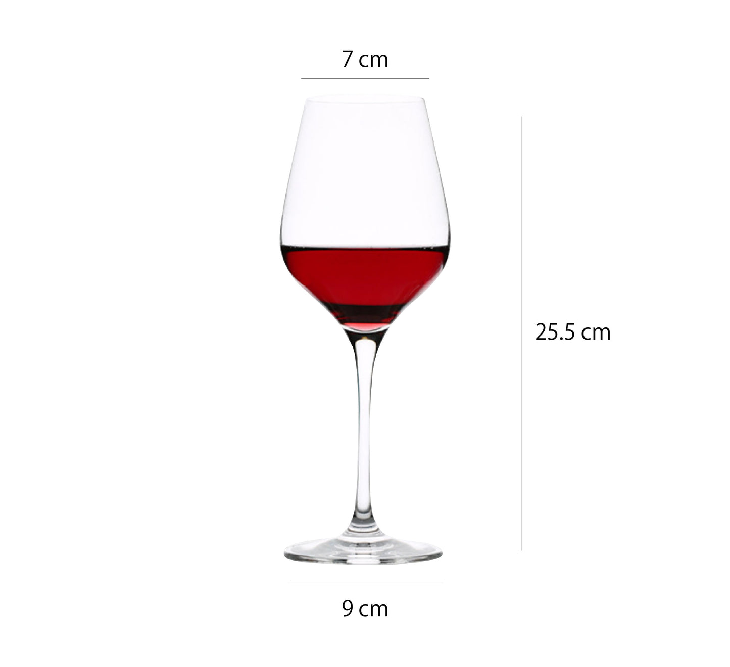 經典波爾多紅酒杯 | 透明 | 7 cm 玻璃 大葡萄酒杯 - 好生活實驗所