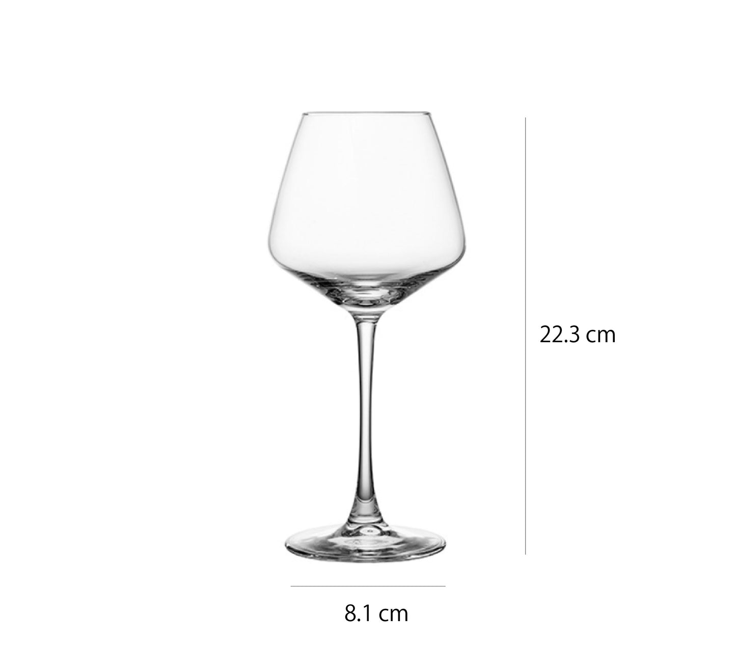 小號強化水晶紅酒杯 | 透明 | 8.1 cm 玻璃 大葡萄酒杯 - 好生活實驗所