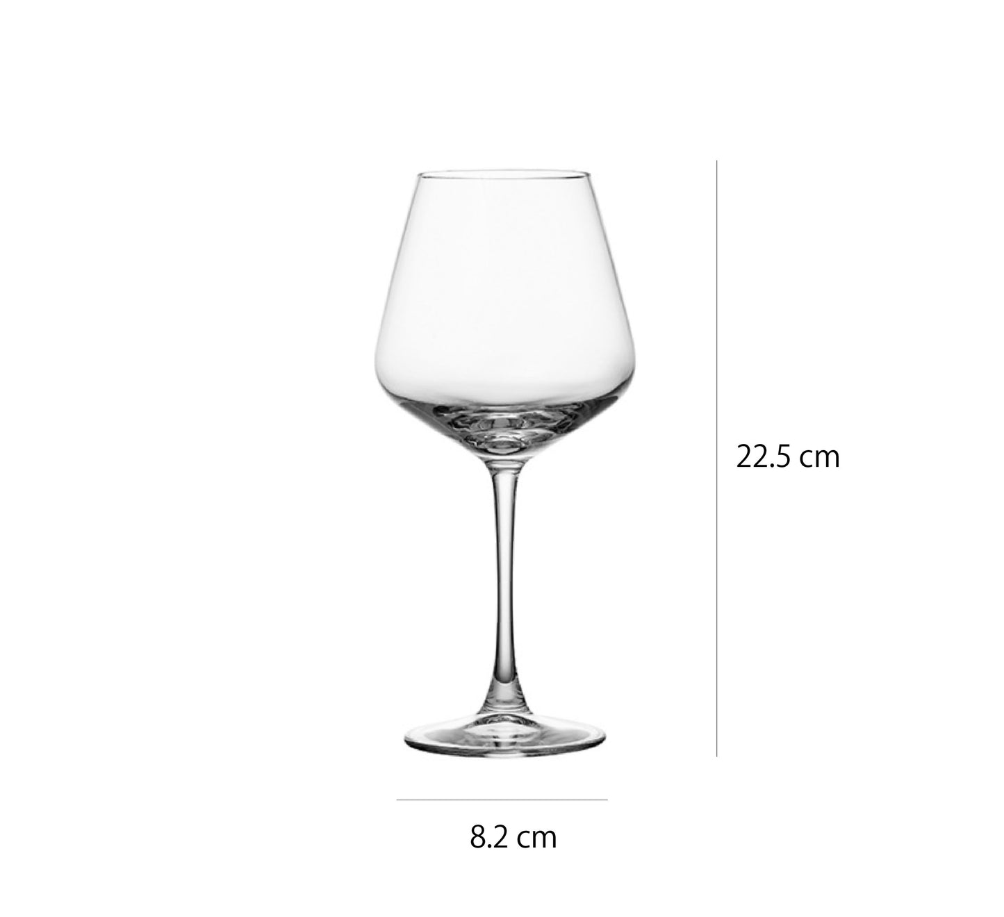 小號強化水晶紅酒杯 | 透明 | 8.1 cm 玻璃 大葡萄酒杯