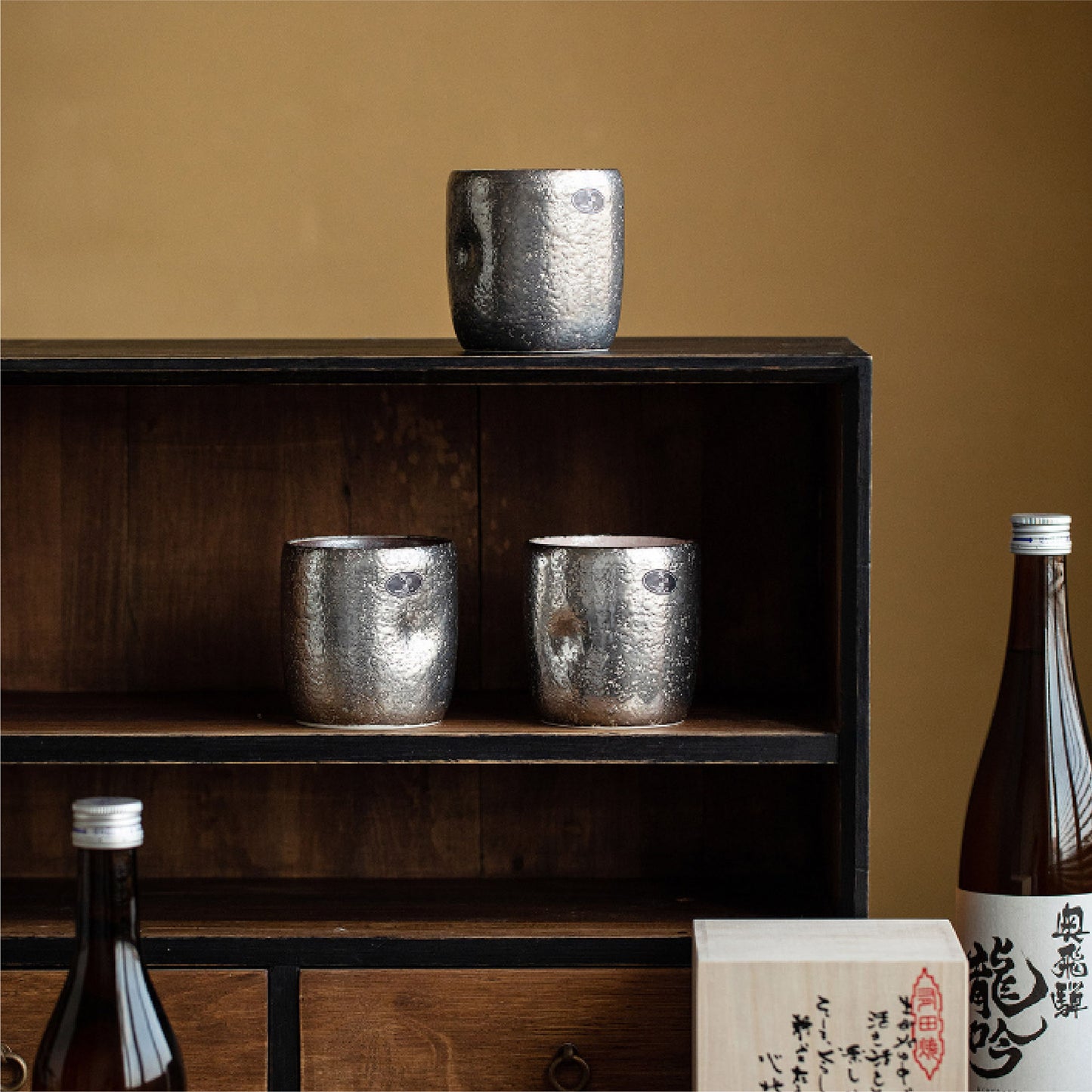 日本製陶悅窯手工杯 | 銀裝素裏棕 | 口徑 8 cm 陶瓷 杯 - 好生活實驗所
