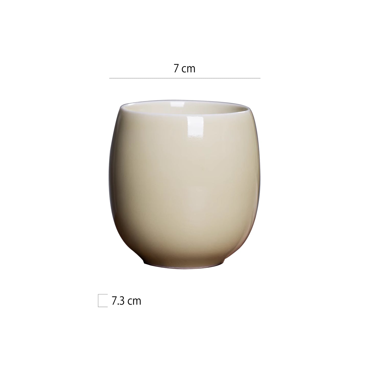 透純色陶瓷蛋型杯 | 3色 | 口徑 7 cm 陶瓷 杯