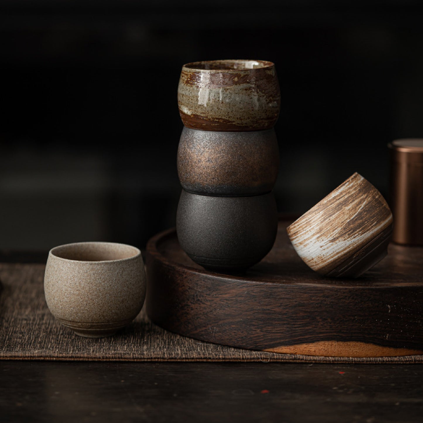 粗陶蛋型杯 |5色 | 口徑 6.2 cm 陶瓷 杯