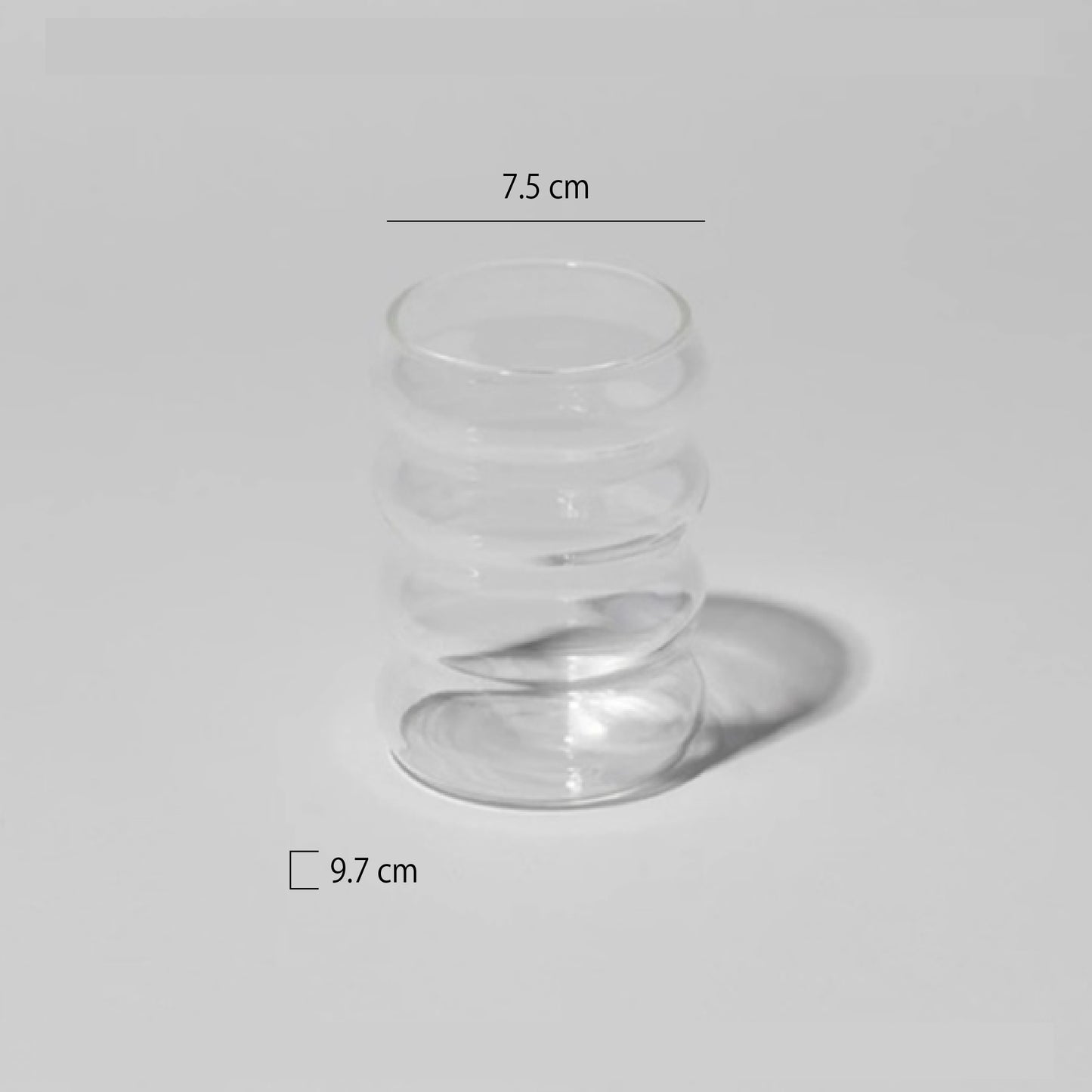 手工彩色玻璃毛毛蟲杯 | 7色 | 口徑 7.5 cm 玻璃 杯