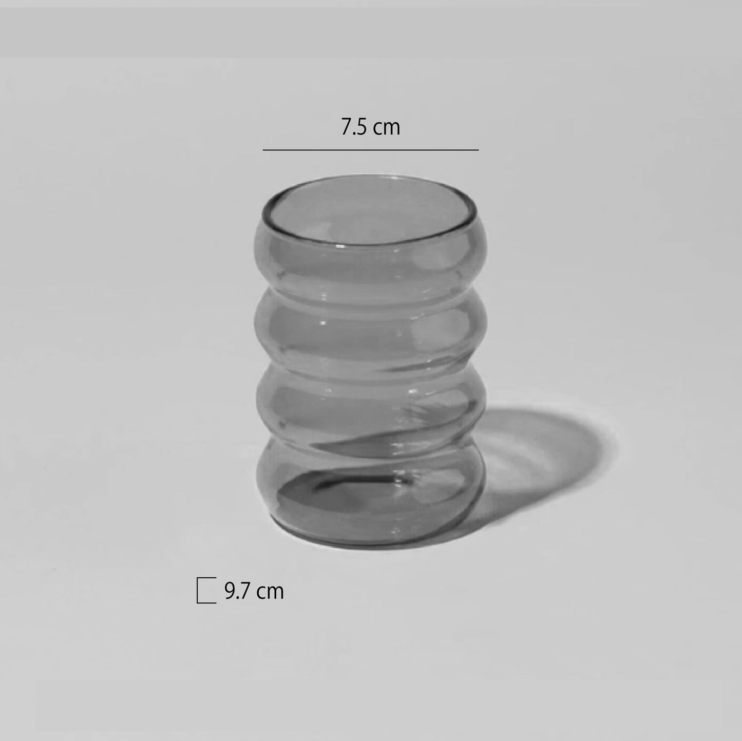 手工彩色玻璃毛毛蟲杯 | 7色 | 口徑 7.5 cm 玻璃 杯