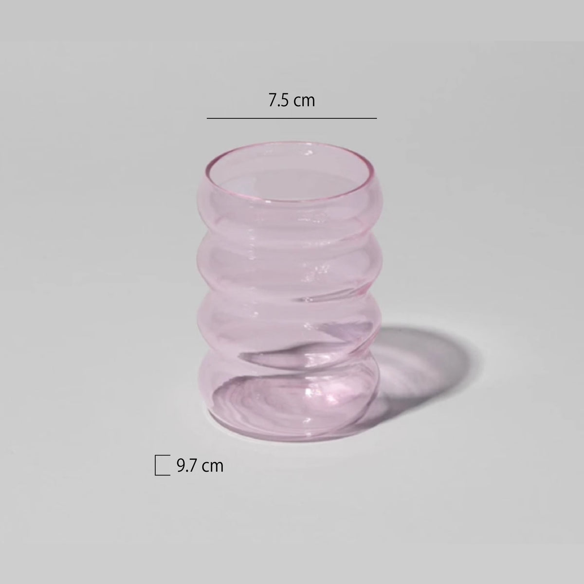 手工彩色玻璃毛毛蟲杯 | 7色 | 口徑 7.5 cm 玻璃 杯 - 好生活實驗所