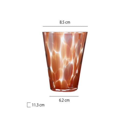 大波點彩籽水杯 | 6色 | 直徑 8.5 cm 玻璃 杯