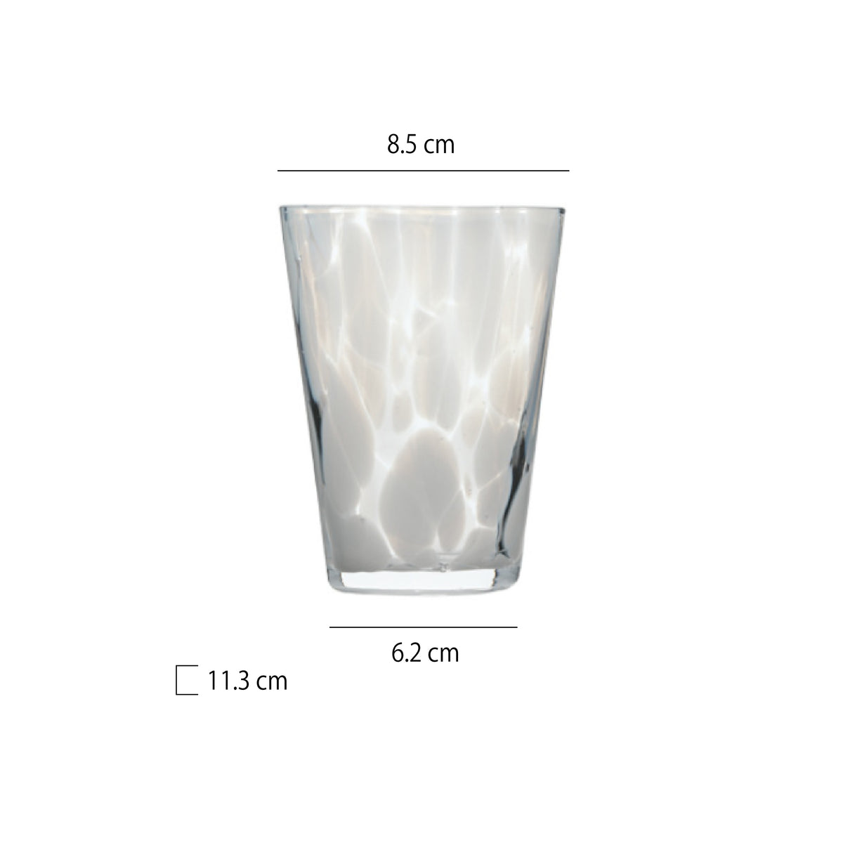 大波點彩籽水杯 | 6色 | 直徑 8.5 cm 玻璃 杯 - 好生活實驗所