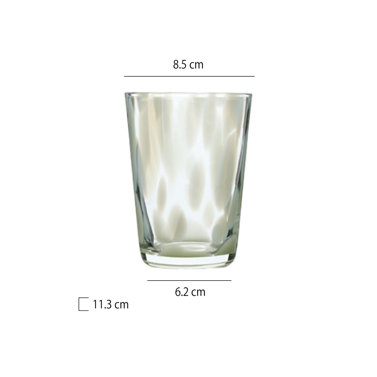 大波點彩籽水杯 | 6色 | 直徑 8.5 cm 玻璃 杯 - 好生活實驗所