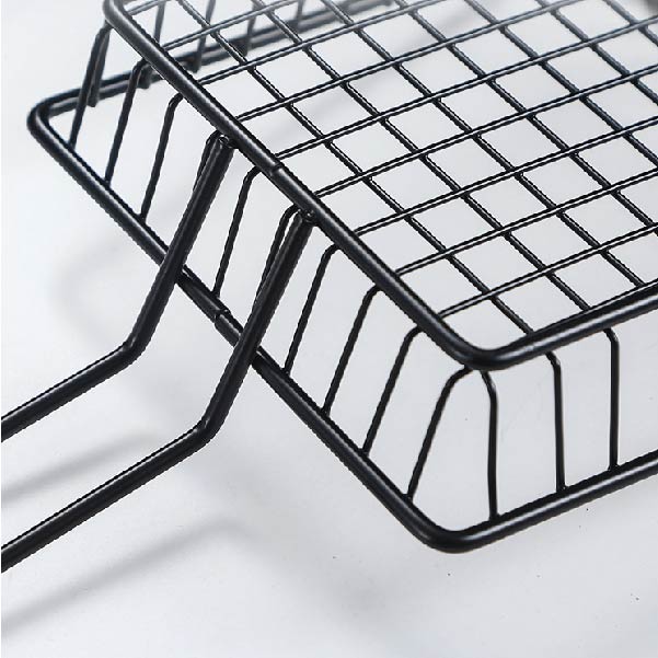 不鏽鋼炸物籃 | 銀 | 長 20 cm 不鏽鋼 鋼絲深長方型