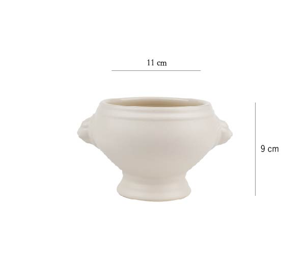 酥皮濃湯獅頭碗 | 白 | 口徑 11 cm 陶瓷 烤碗 - 好生活實驗所