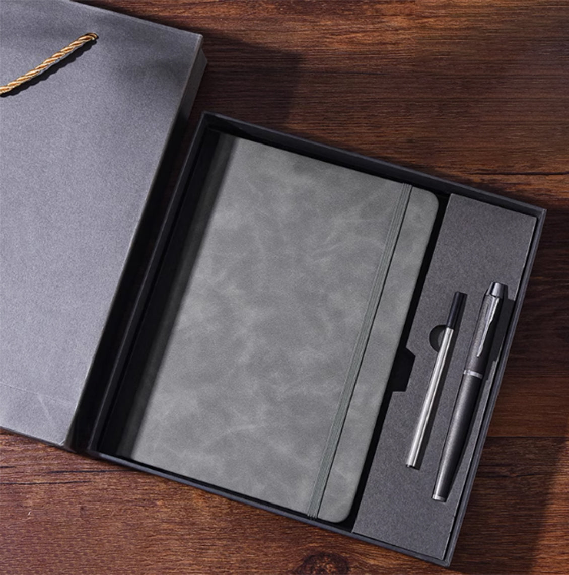 訂製品牌訂製/客戶禮品/企業夥伴/廣告贈品_A5霧面人工皮革筆記本 | 綁帶款 - 好生活實驗所