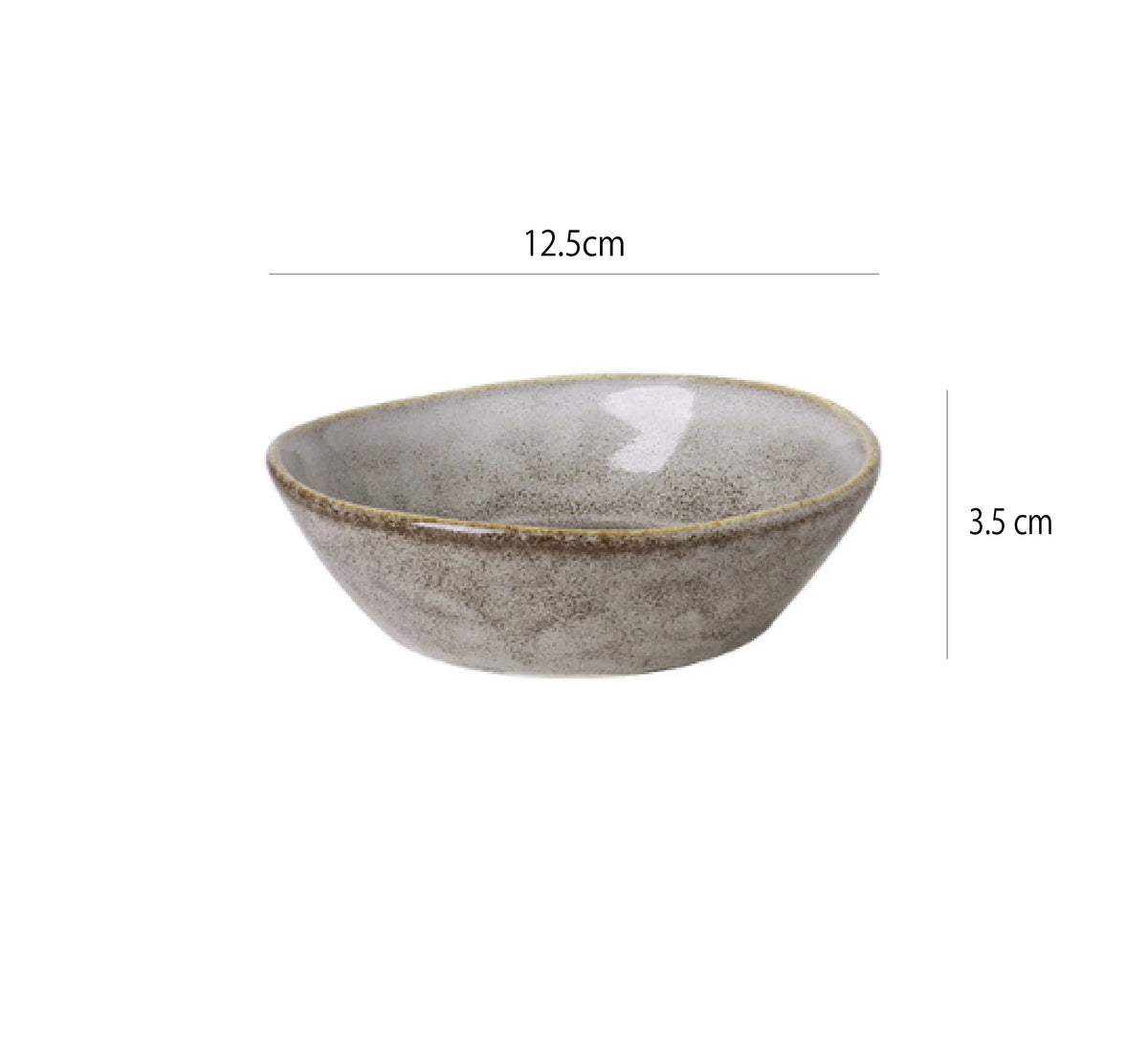 窯變釉月影碗 | 石紋灰 | 12.5 cm 陶瓷 碗 - 好生活實驗所