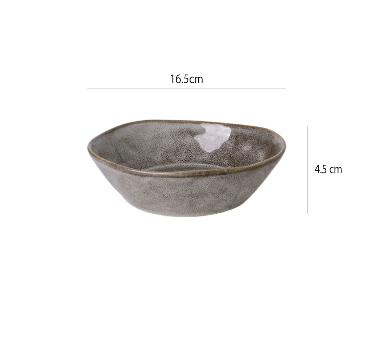 窯變釉月影碗 | 石紋灰 | 16.5 cm 陶瓷 碗 - 好生活實驗所