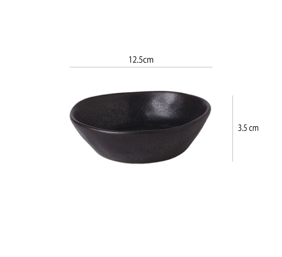 窯變釉月影碗 | 金屬黑 | 12.5 cm 陶瓷 碗 - 好生活實驗所