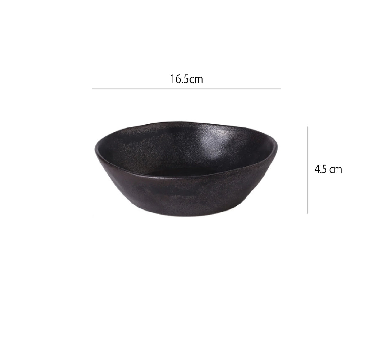 窯變釉月影碗 | 金屬黑 | 16.5 cm 陶瓷 碗 - 好生活實驗所