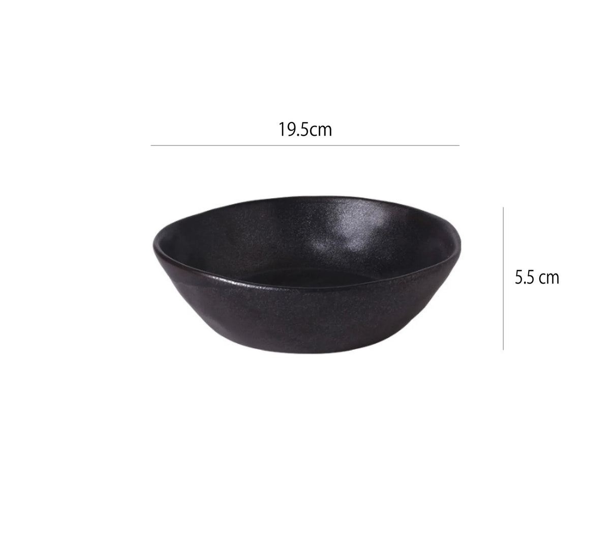 窯變釉月影碗 | 金屬黑 | 19.5 cm 陶瓷 碗 - 好生活實驗所