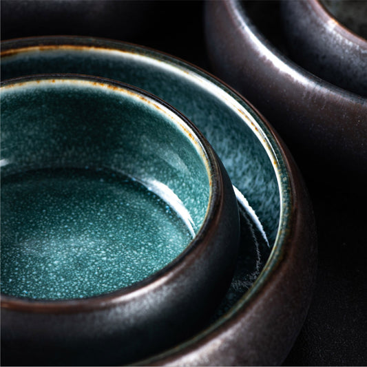 窯變釉缽型碗 | 湖水藍 | 11.5~22.5 cm 陶瓷 淺圓碗