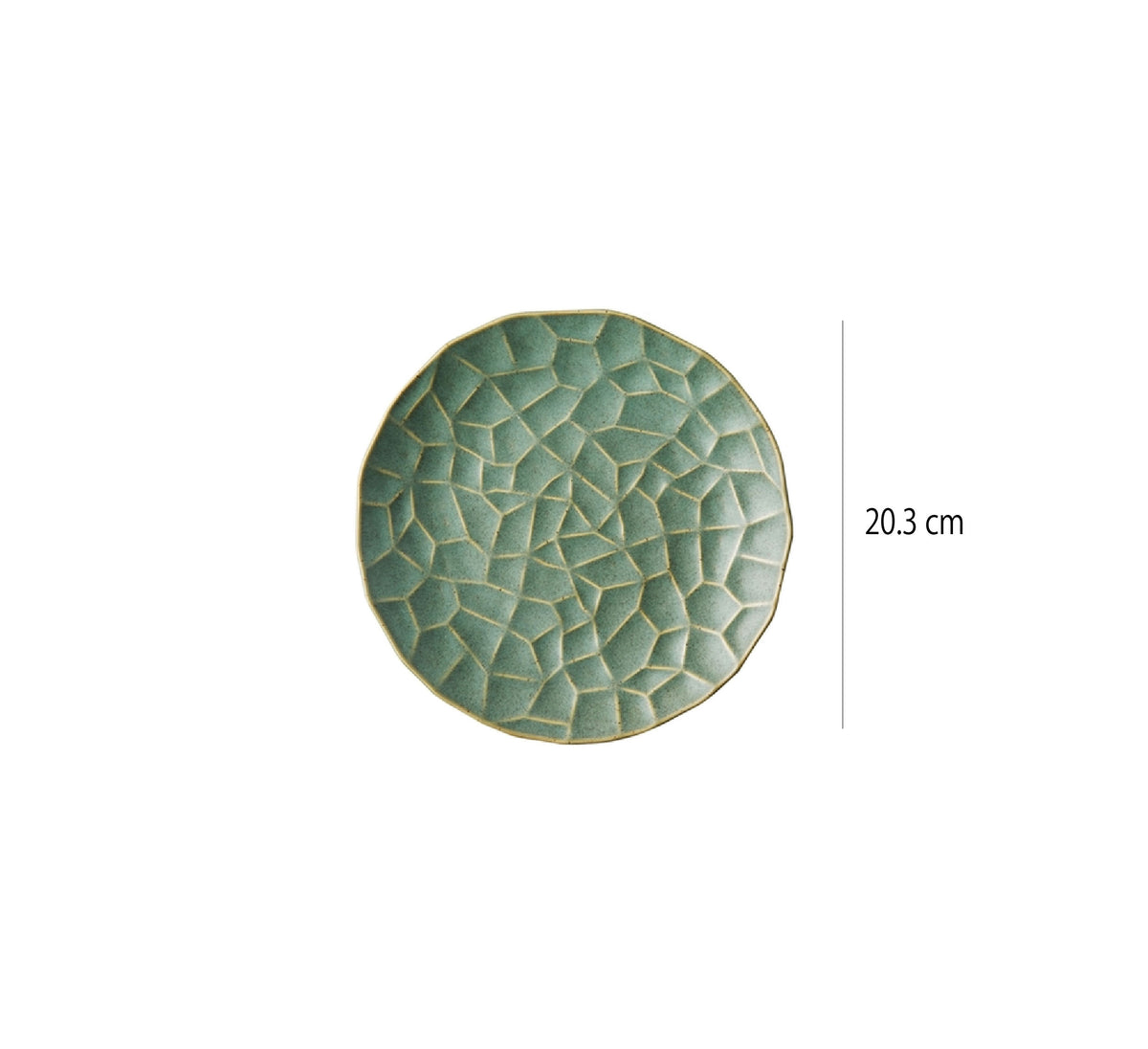 絲瓜葉紋盤 | 暮青 | 20 cm 陶瓷 中平盤 - 好生活實驗所