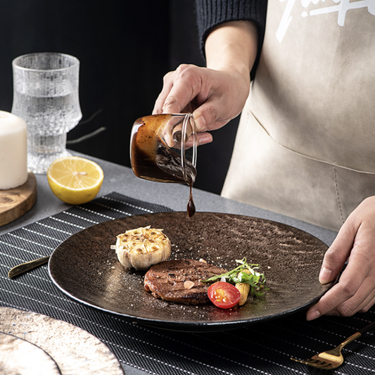 石紋盤 | 金 | 31.5 cm 陶瓷 大圓淺盤