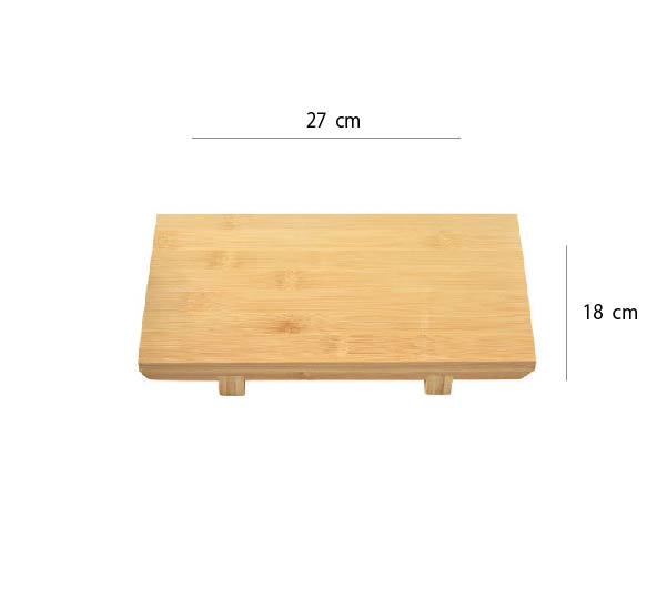 日式壽司板 | 白竹 | 長16~27 cm 天然竹 長方盤