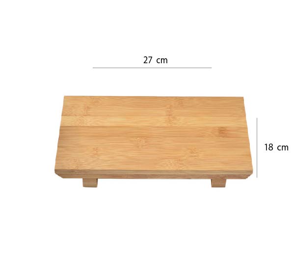 日式壽司板 | 碳化竹 | 長16~27 cm 天然竹 長方盤