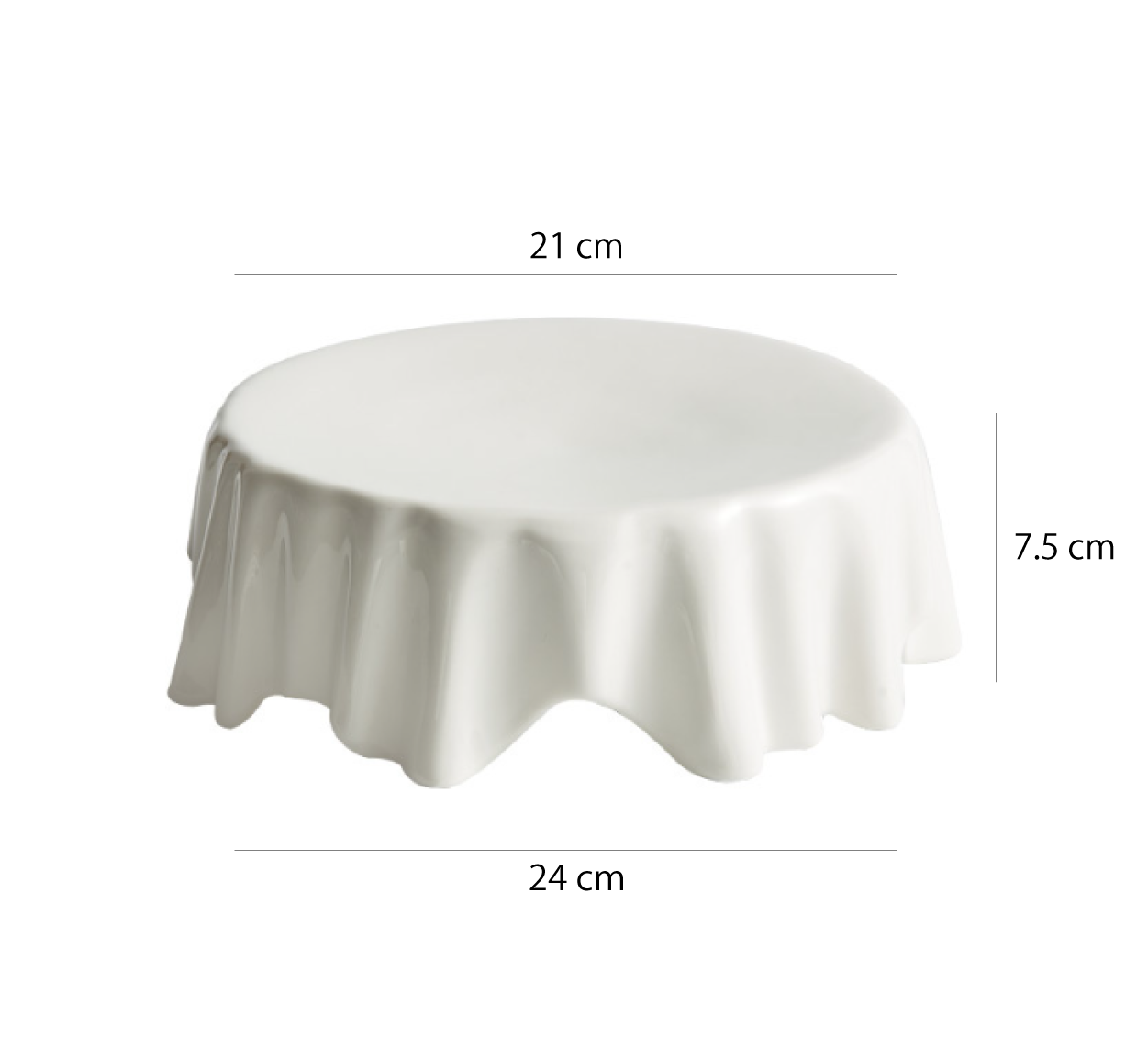 高腳圓桌盤系列 | 白 | 直徑8.5~21 cm 陶瓷 矮桌
