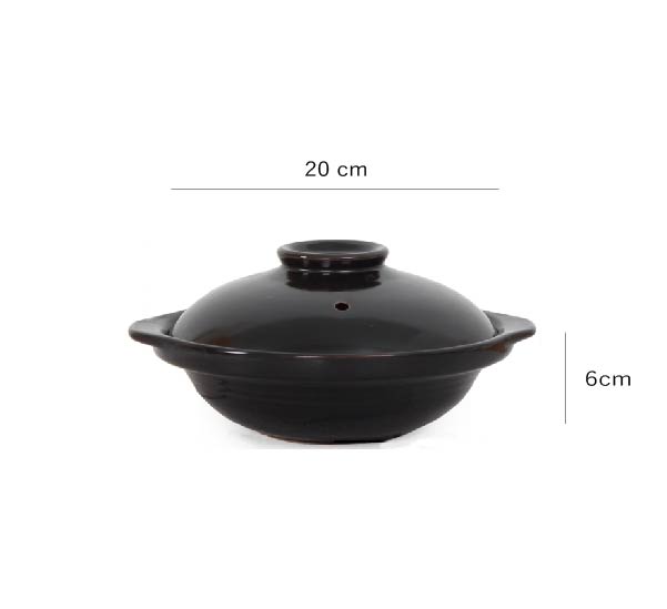明火砂鍋 | 黑 | 口徑20~30 cm 陶瓷 淺鍋 - 好生活實驗所