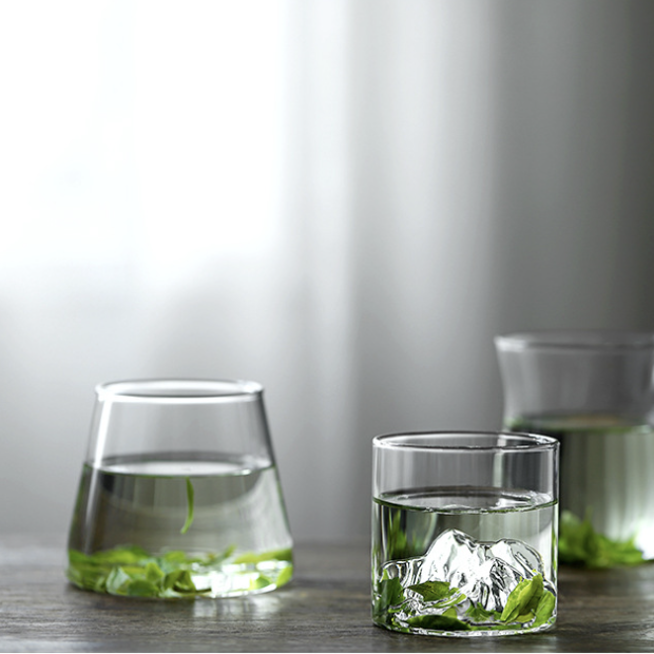 富士山吹製玻璃杯 | 透明 | 高 7 cm 玻璃 矮杯