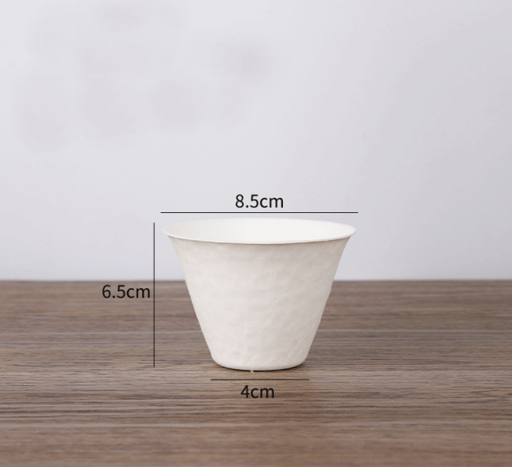 日式環保可降解紙杯 | 原色 | 口徑 8.5 cm 蔗漿紙 茶杯 - 好生活實驗所