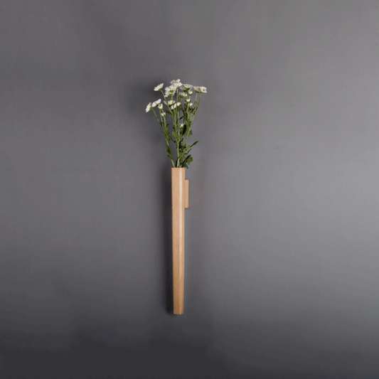 壁掛原木花器 | 北美胡桃木 | 長 41 cm 原木 壁掛型