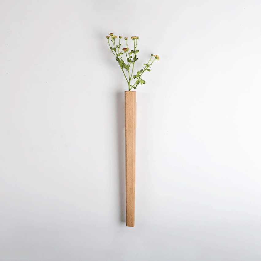 壁掛原木花器 | 北美胡桃木 | 長 41 cm 原木 壁掛型