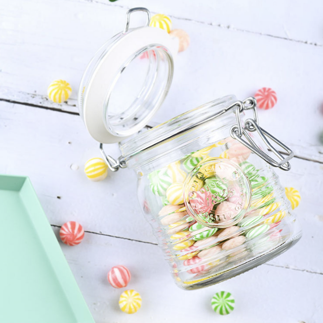 義大利Bormioli密封罐 | 透明 | 1000 ml 玻璃 大瓶