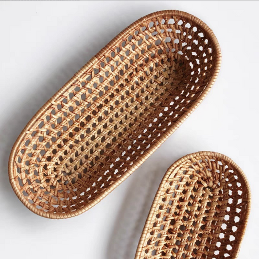 天然藤編收納盒 | 原色 | 27 cm 藤編 大籃