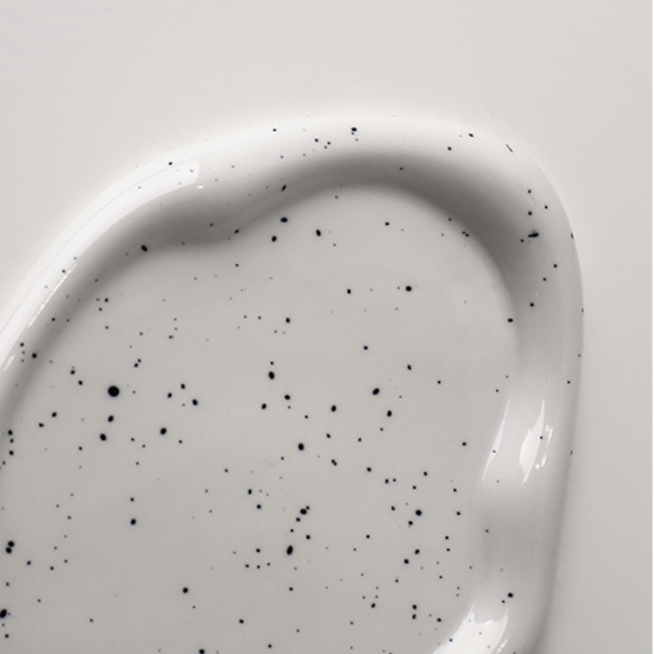 不規則雲朵托盤 | 潑墨 | 27 cm 陶瓷 大深盤